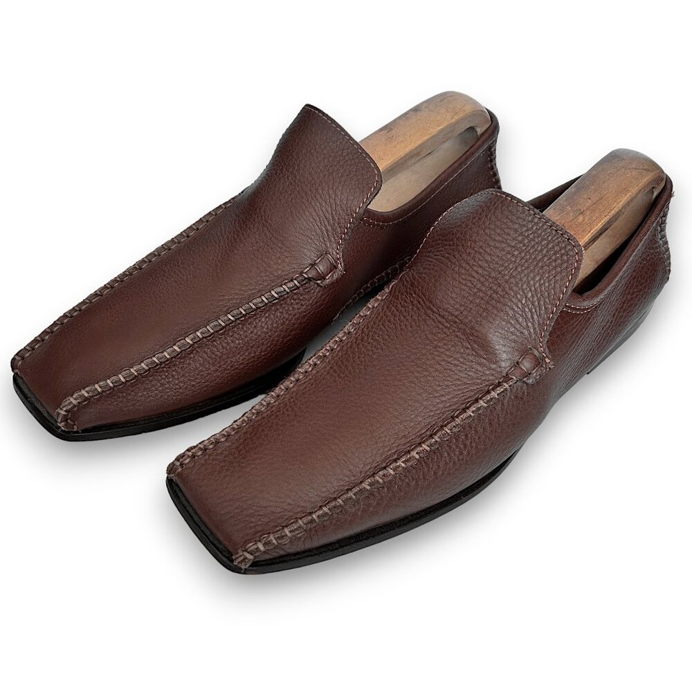 Patrick Cox Wannabe Men's Brown Soft Leather Loafer Driving Leather Soles Shoes